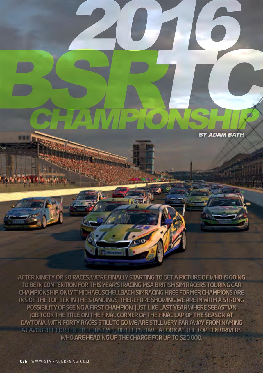 Sim Racer Preview Pages