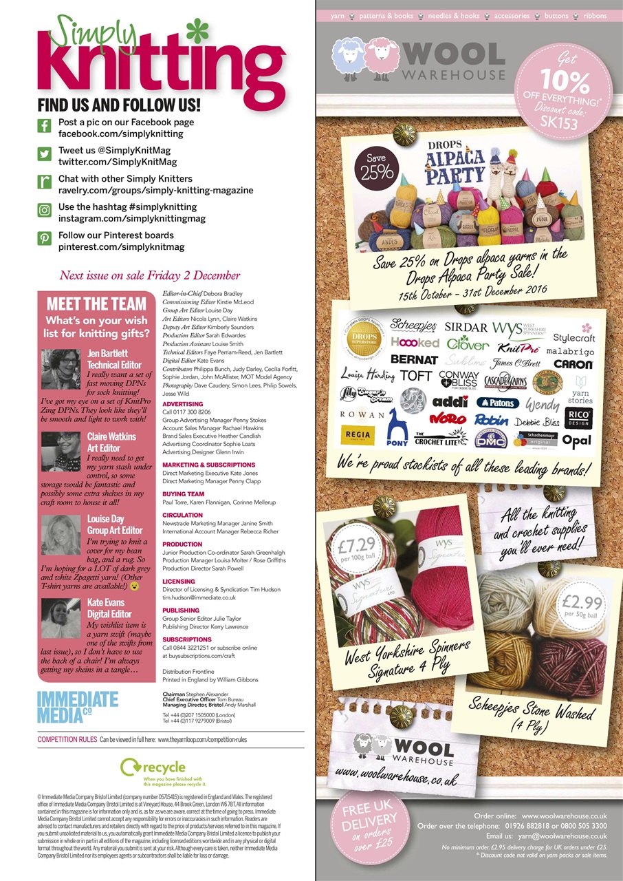 Simply Knitting Preview Pages