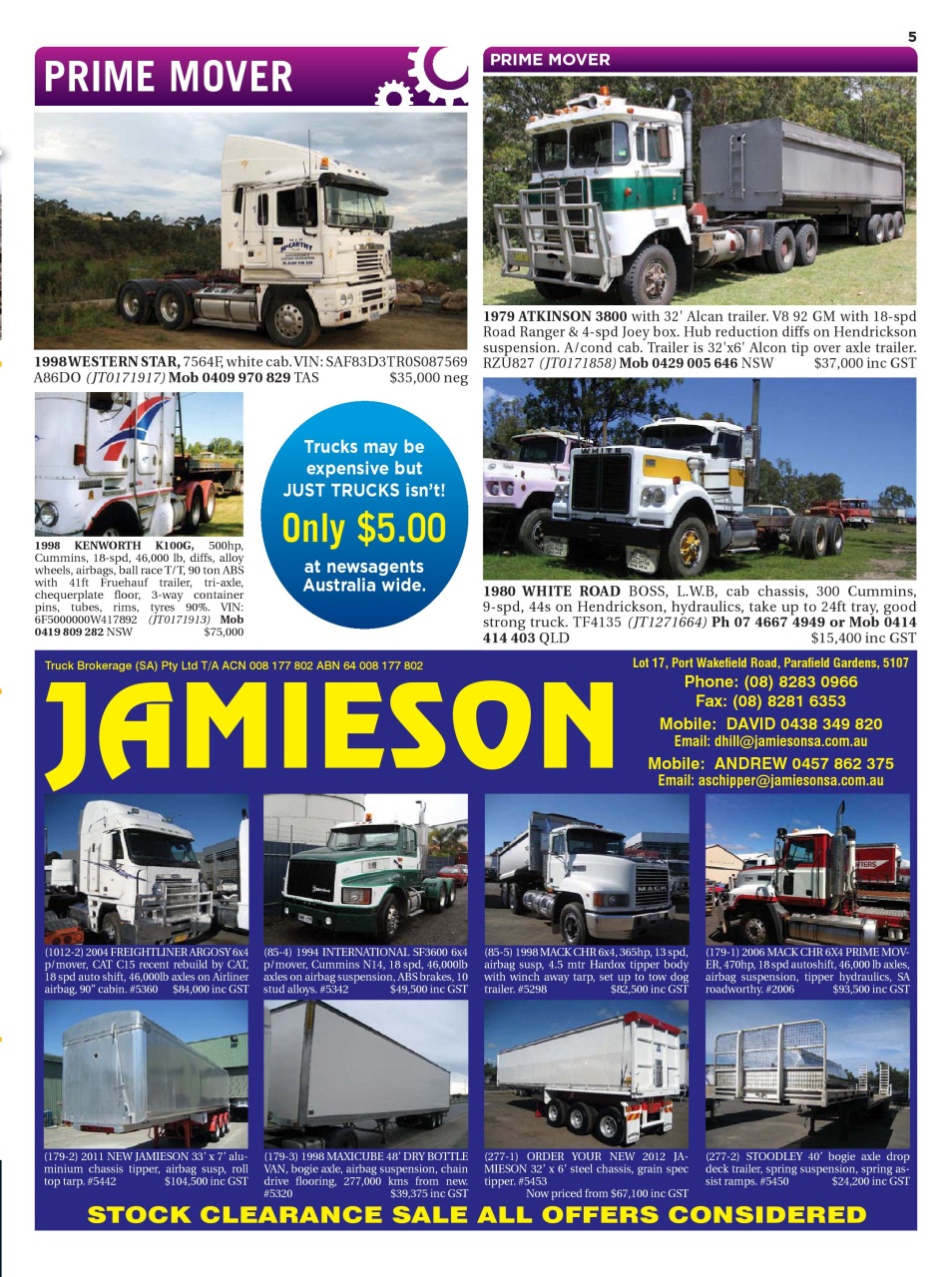 JUST TRUCKS Preview Pages