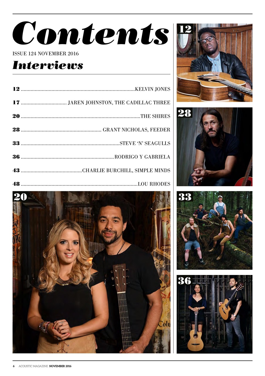 Acoustic Preview Pages