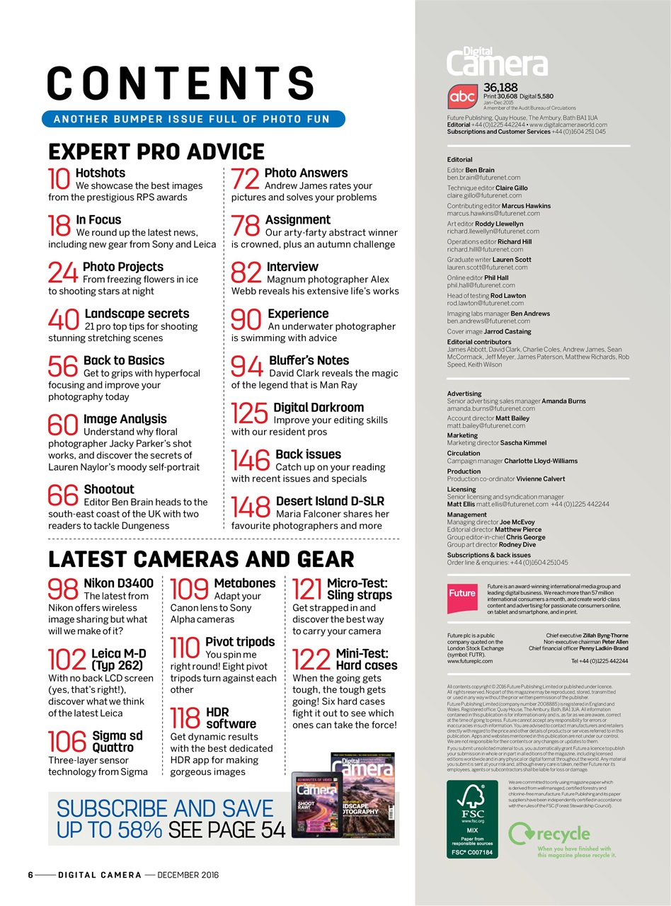 Digital Camera Magazine Preview Pages