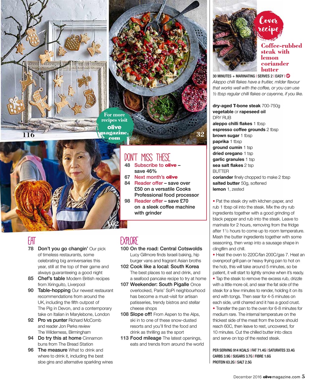 Olive Magazine Preview Pages