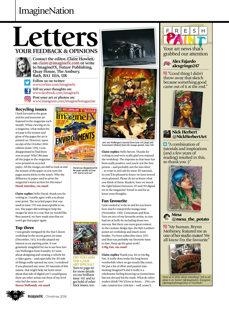 ImagineFX Preview Pages