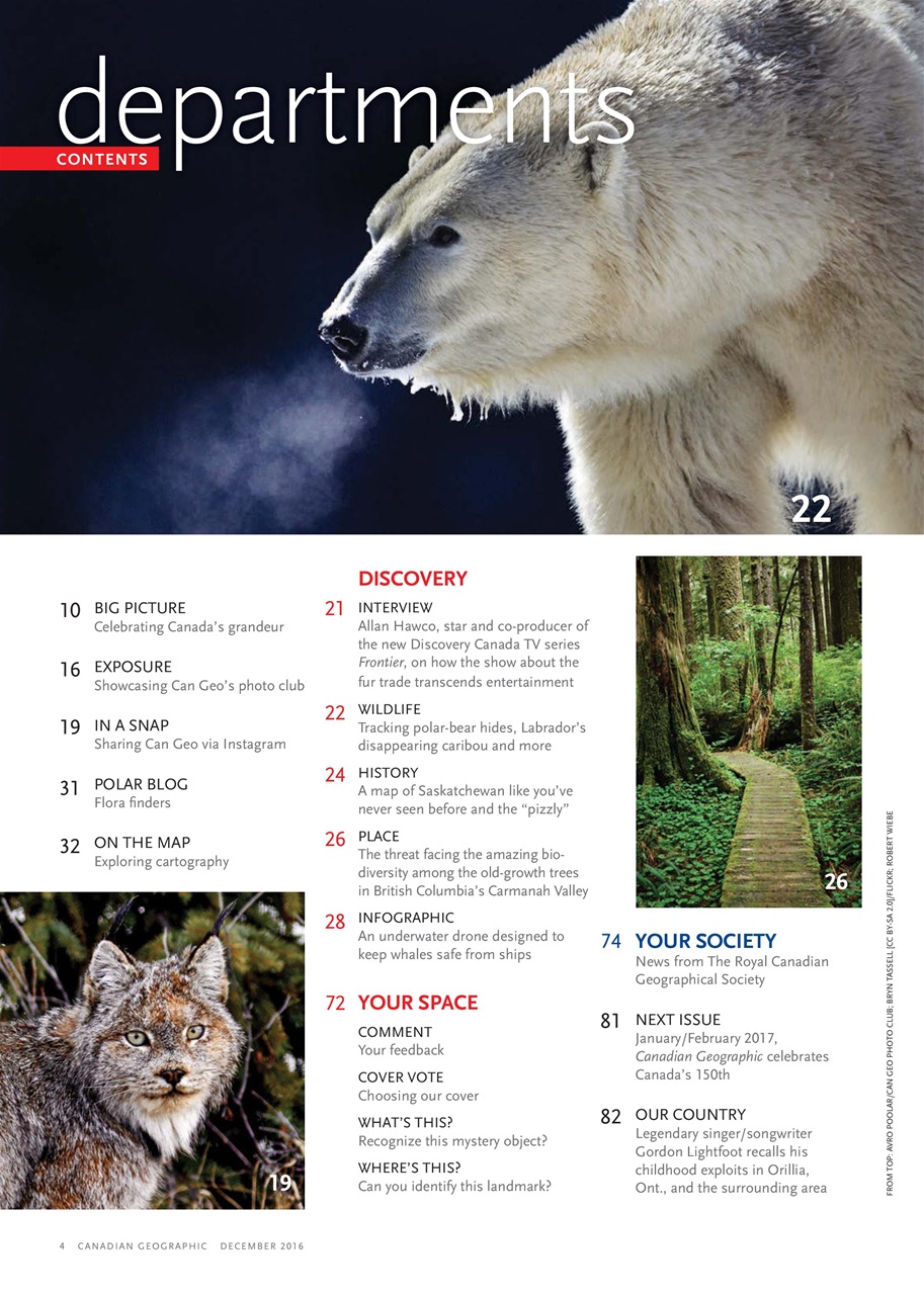 Canadian Geographic Preview Pages