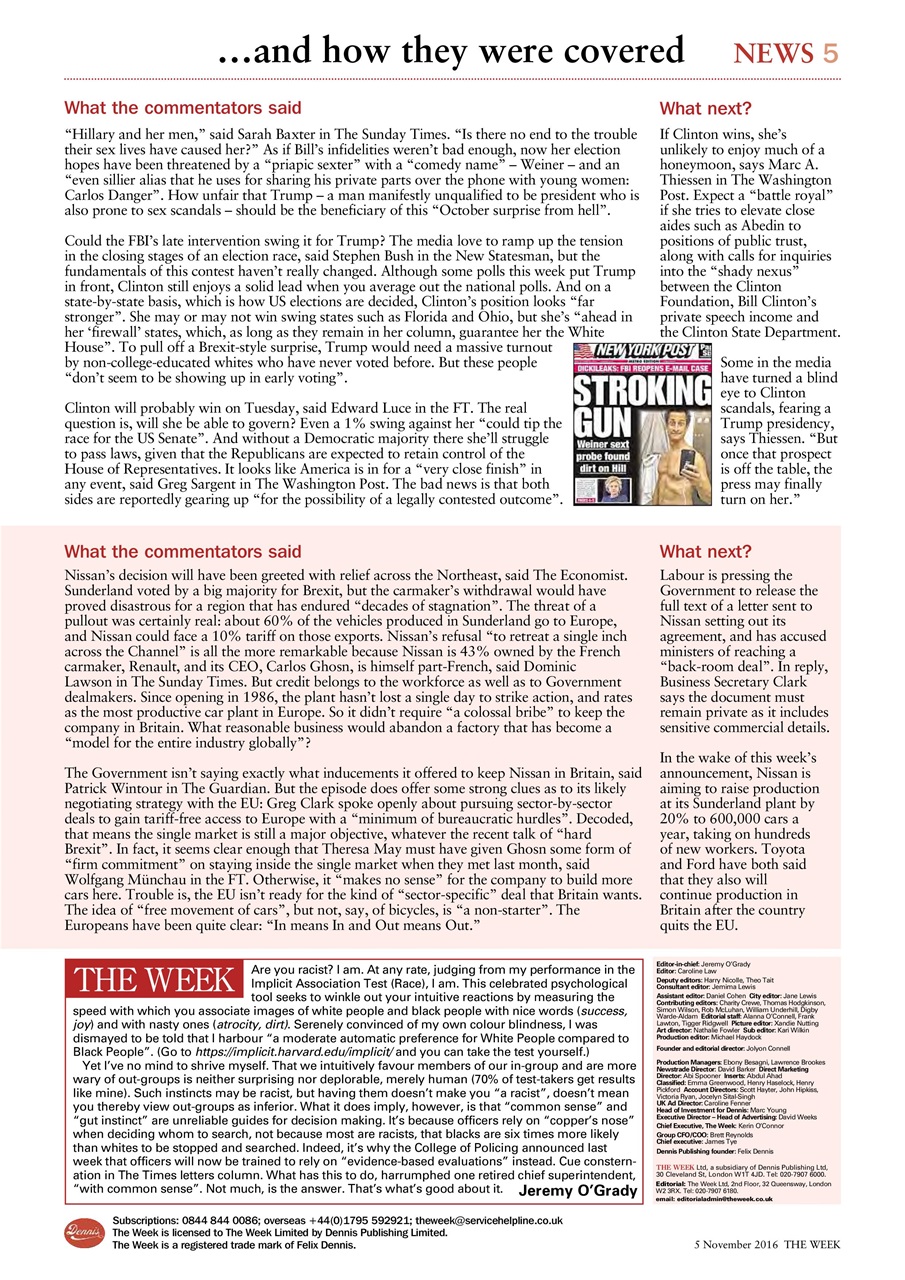 The Week Preview Pages