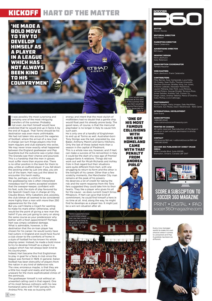 Soccer 360 Preview Pages