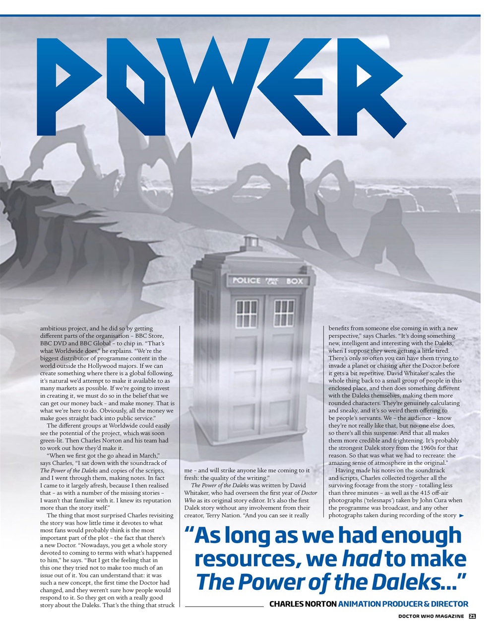 Doctor Who Magazine Preview Pages
