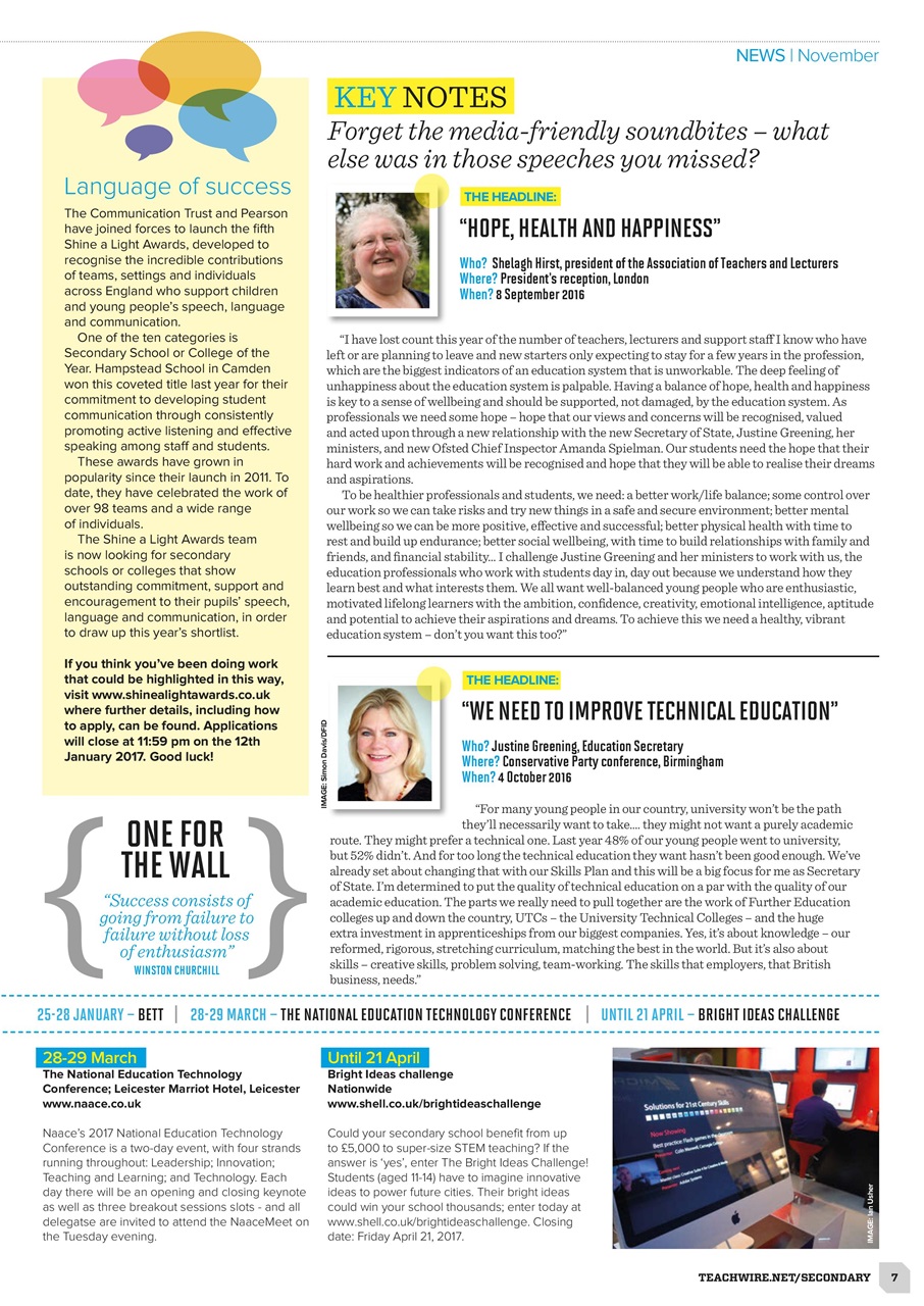 Teach Secondary Preview Pages