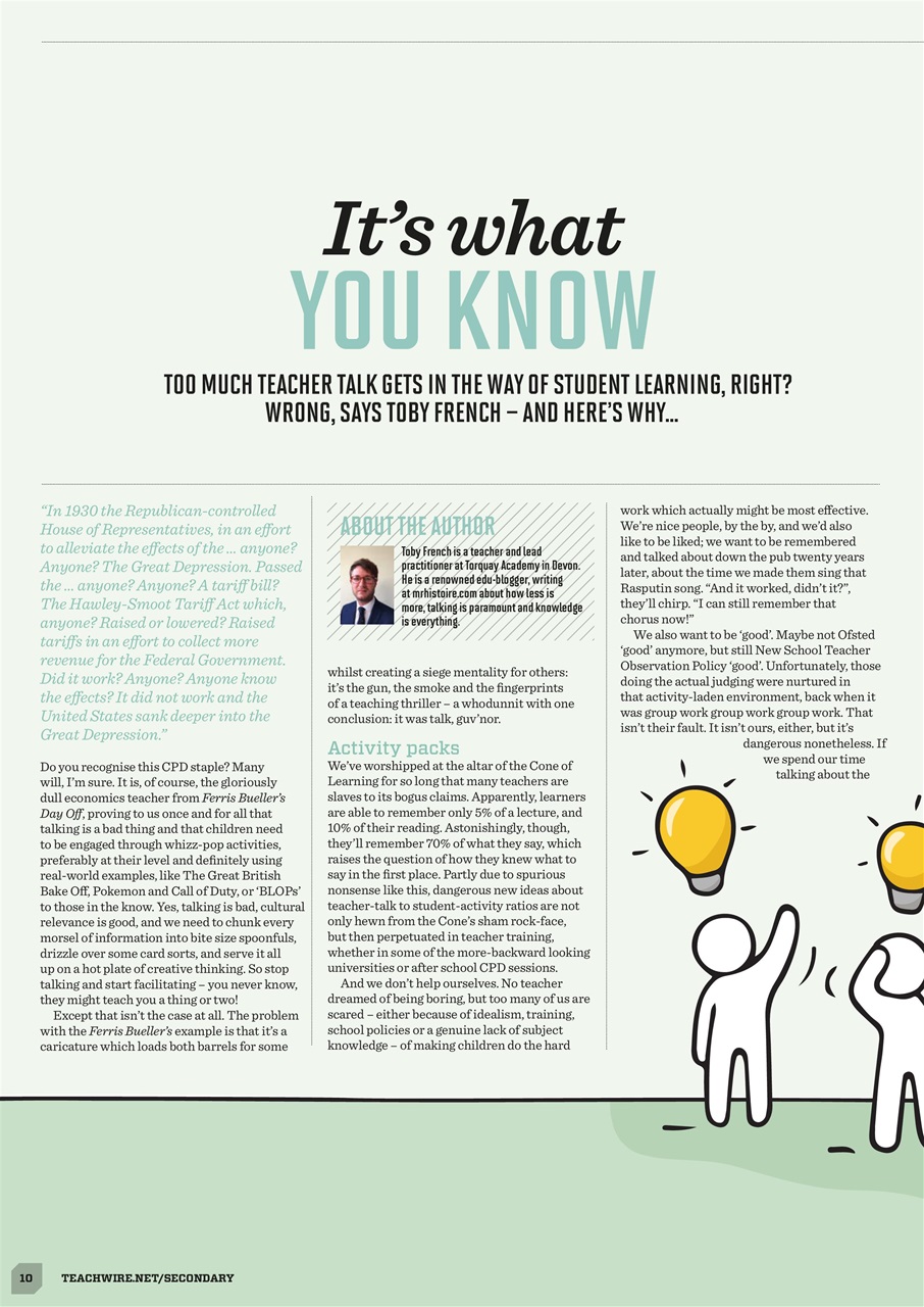 Teach Secondary Preview Pages