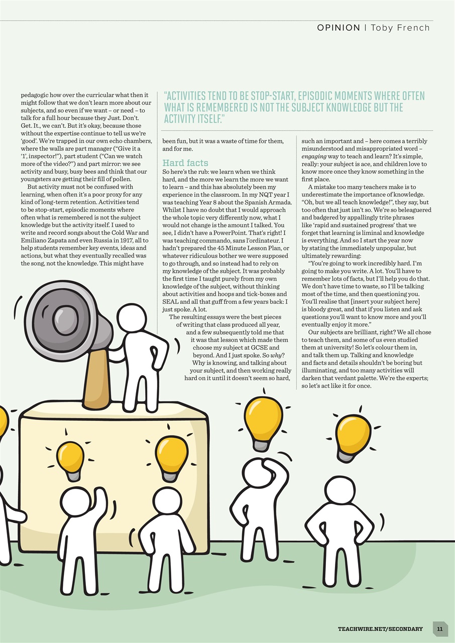 Teach Secondary Preview Pages