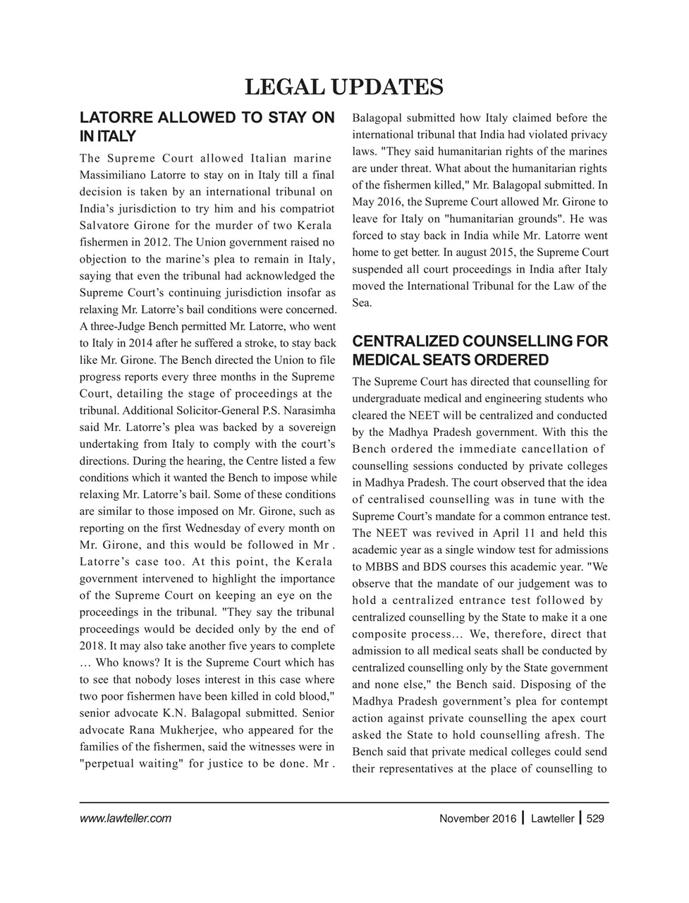 Lawteller – A Legal Awareness Magazine Preview Pages