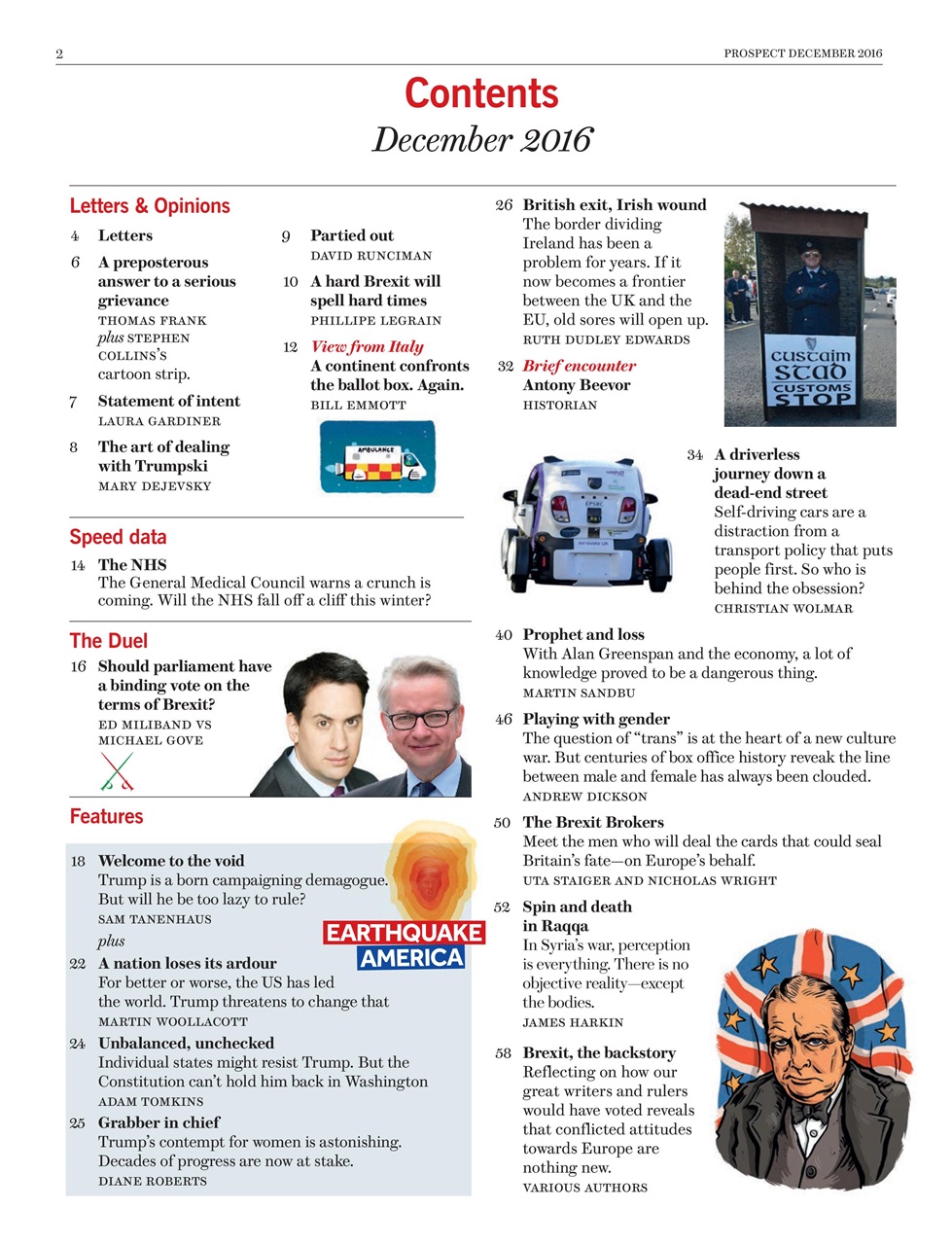 Prospect Magazine Preview Pages