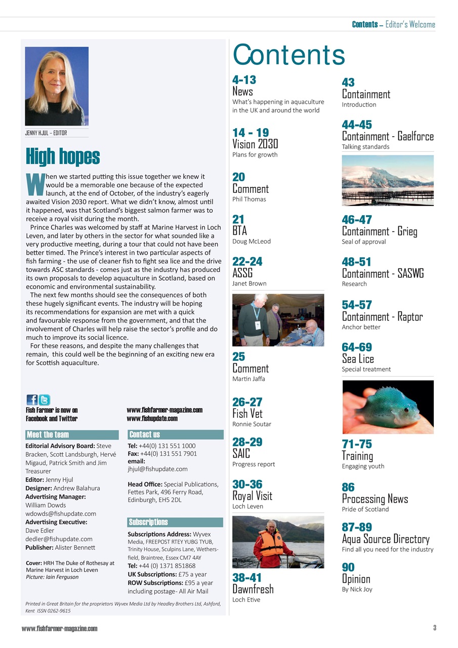 Fish Farmer Magazine Preview Pages