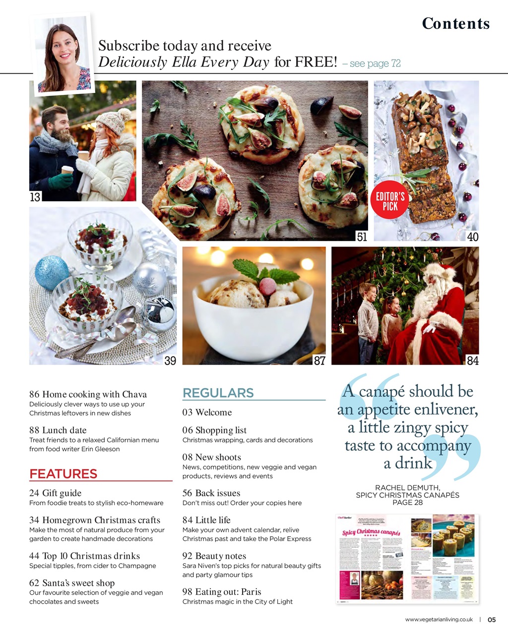 Vegetarian Living Preview Pages