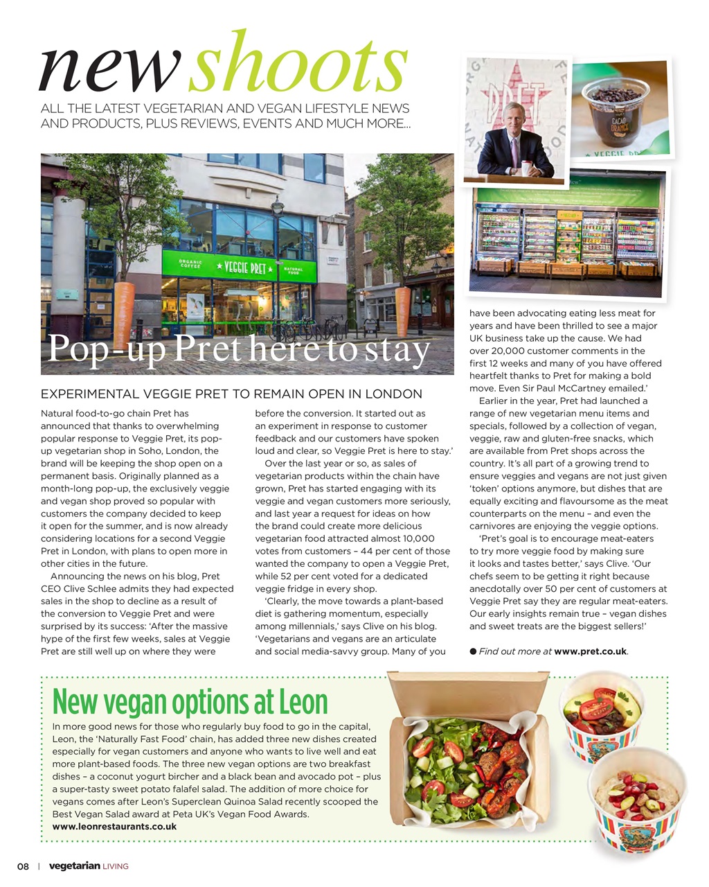 Vegetarian Living Preview Pages