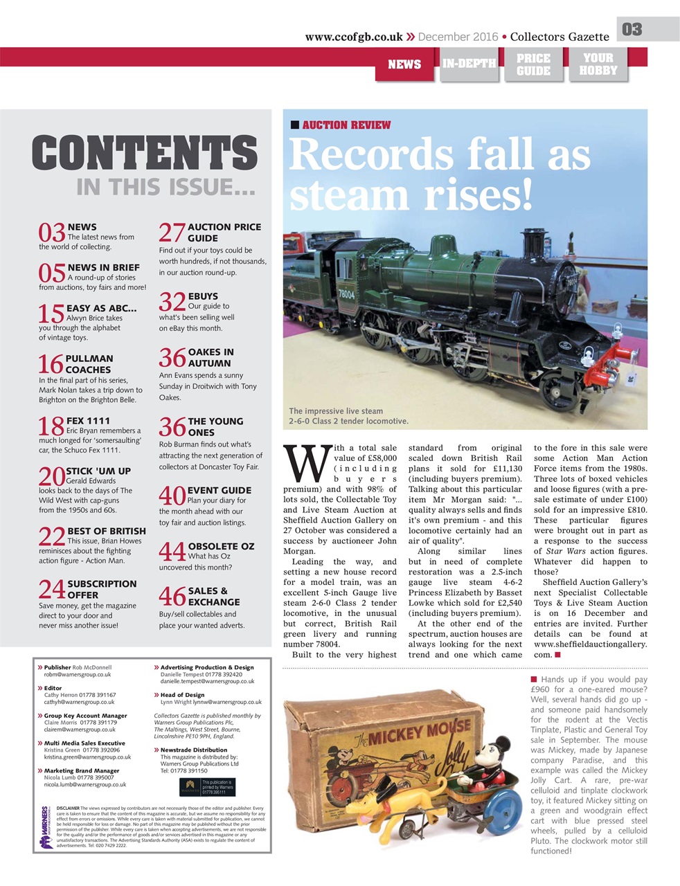 Collectors Gazette Preview Pages