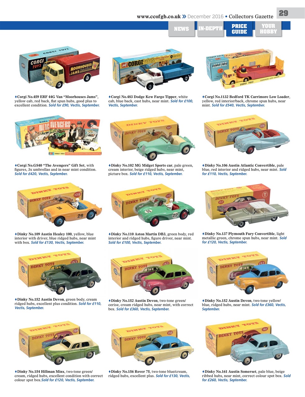 Collectors Gazette Preview Pages