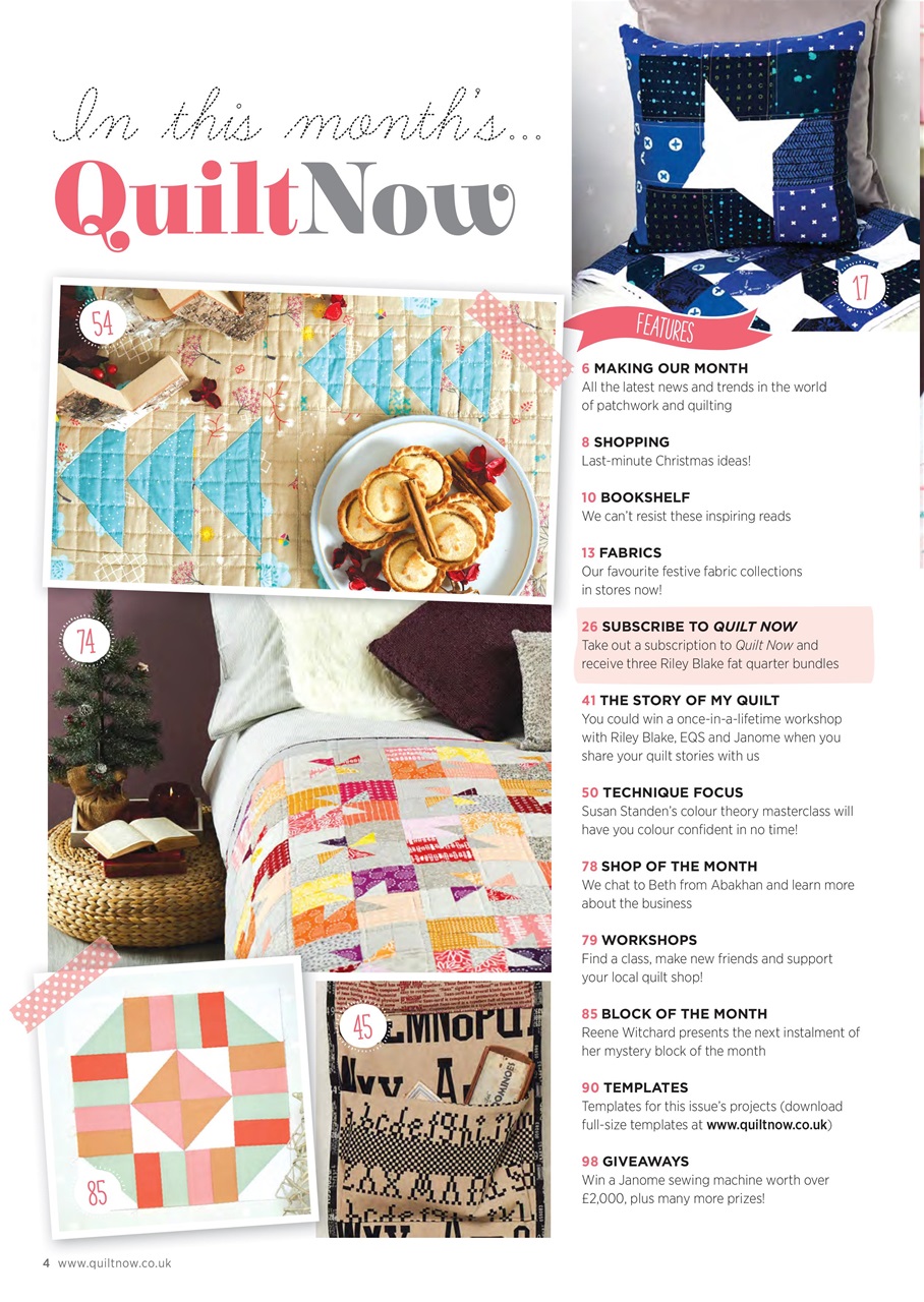 Quilt Now Preview Pages