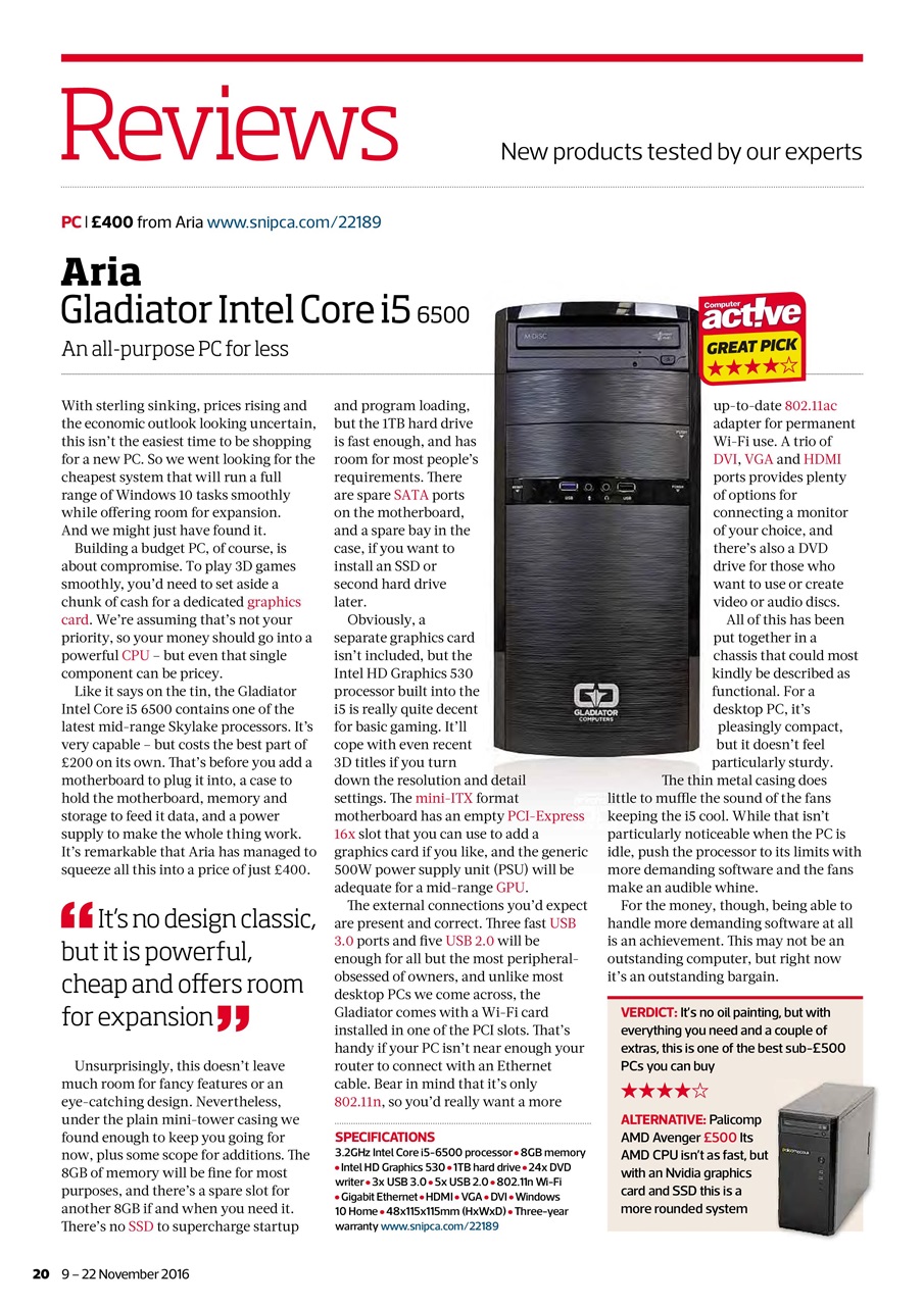 Computer Active Preview Pages