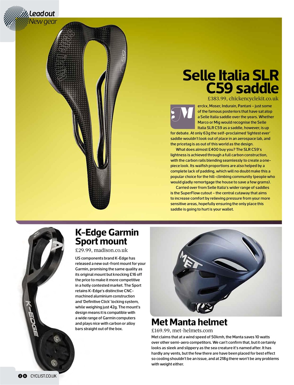 Cyclist Preview Pages