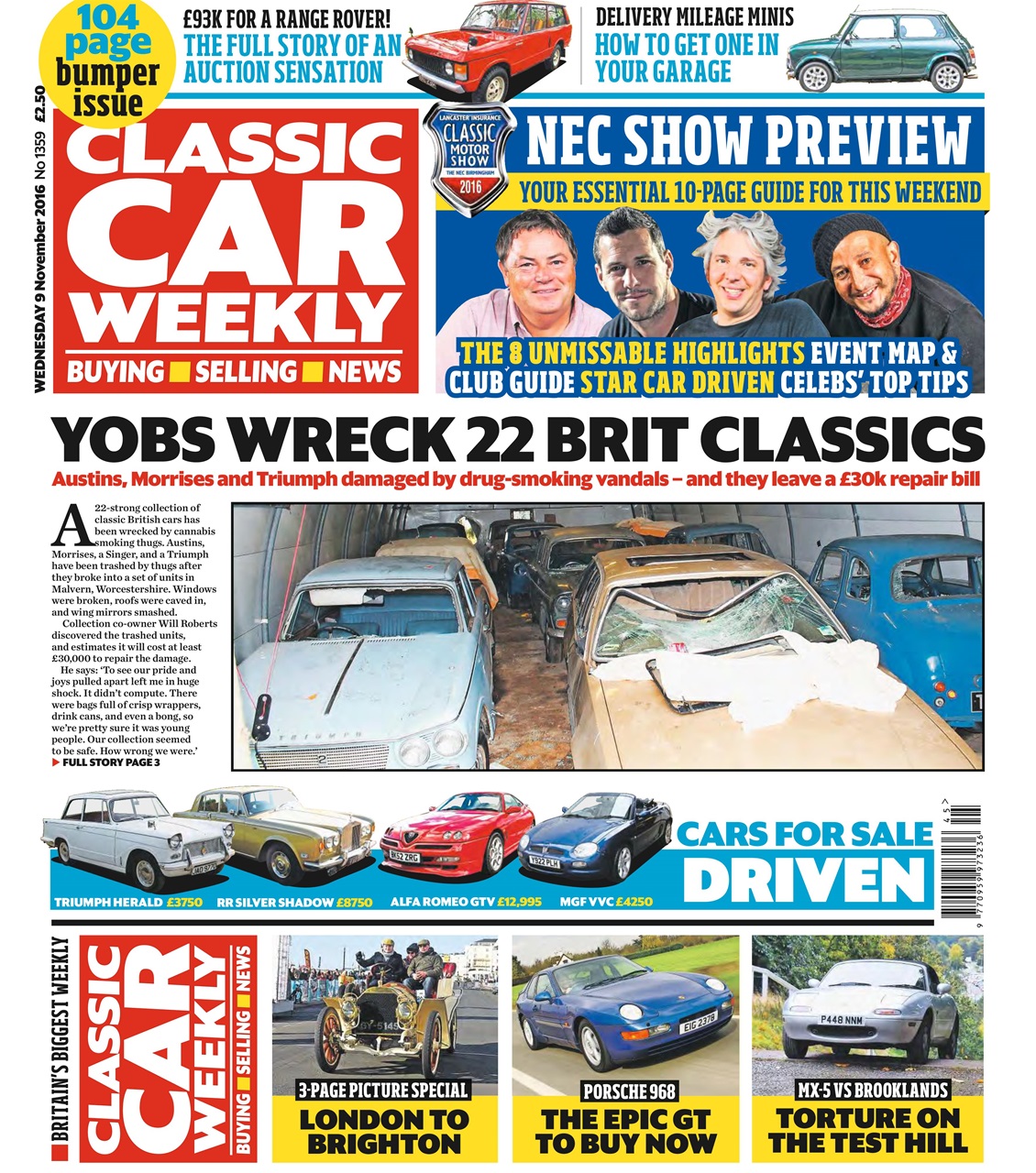 Classic Car Weekly Preview Pages