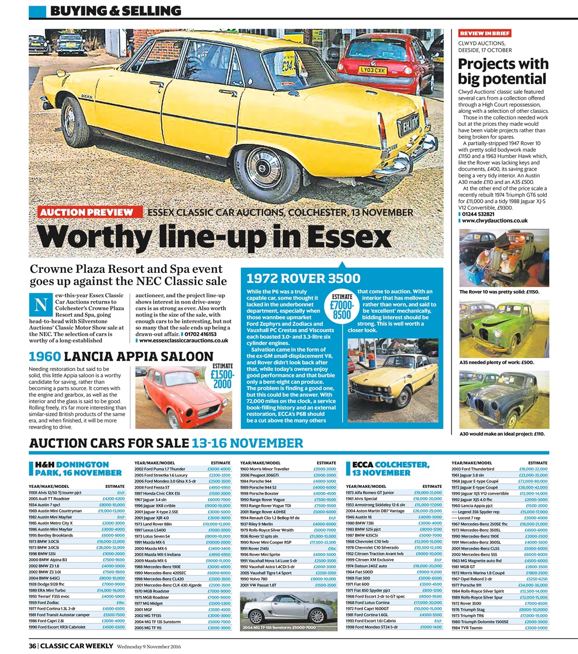 Classic Car Weekly Preview Pages