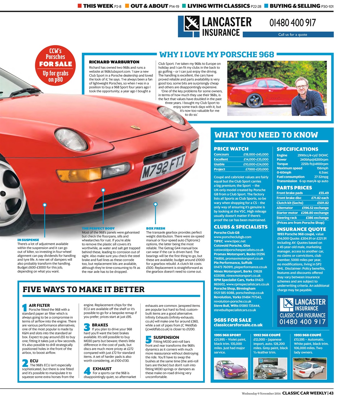 Classic Car Weekly Preview Pages