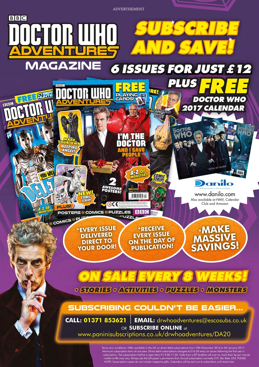Doctor Who Adventures Magazine Preview Pages