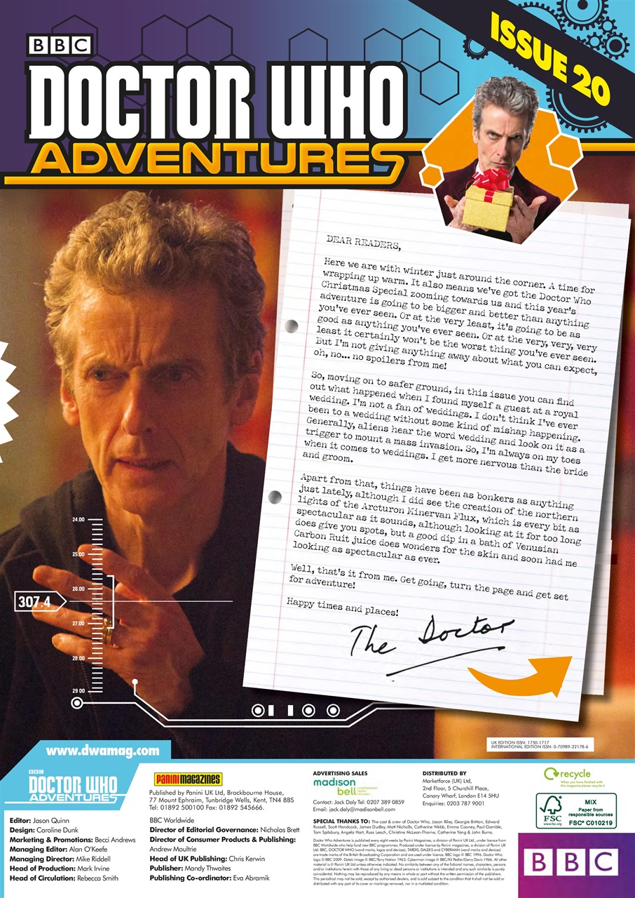 Doctor Who Adventures Magazine Preview Pages