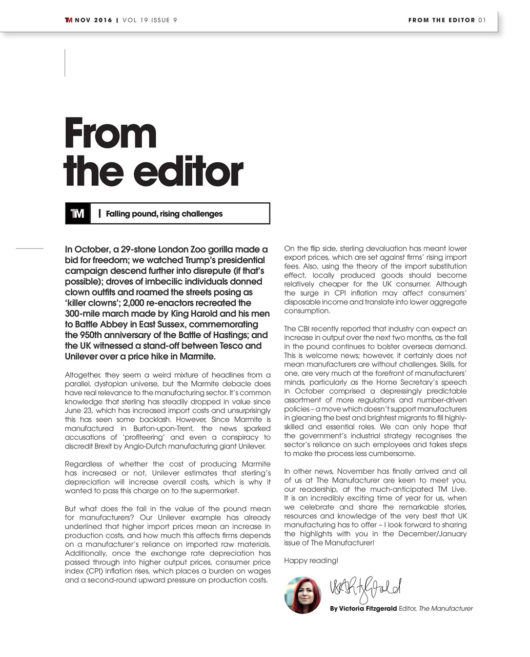 The Manufacturer Preview Pages