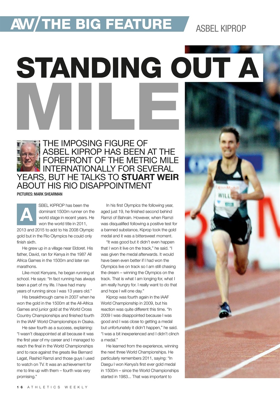 AW – Athletics Weekly Magazine Preview Pages