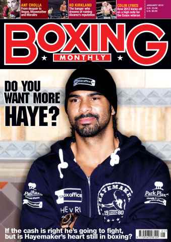 Boxing Monthly issue Boxing Monthly January 2012