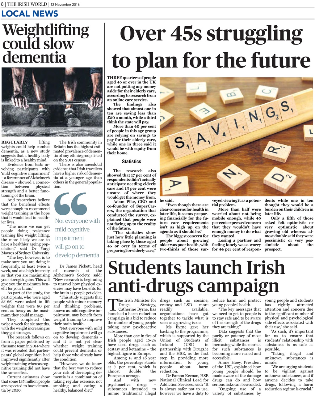 Irish World Preview Pages