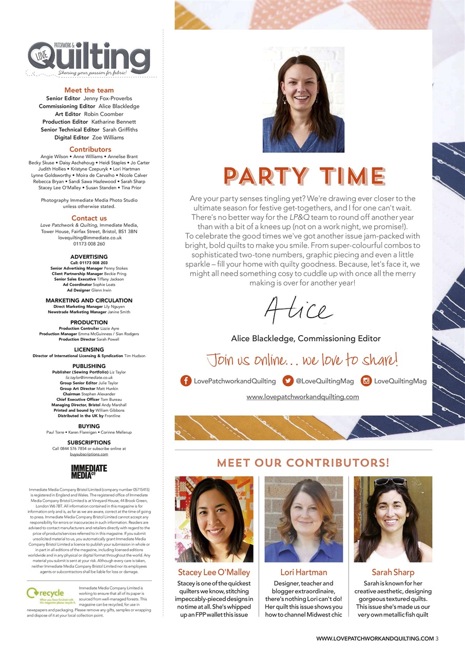 Love Patchwork & Quilting Preview Pages