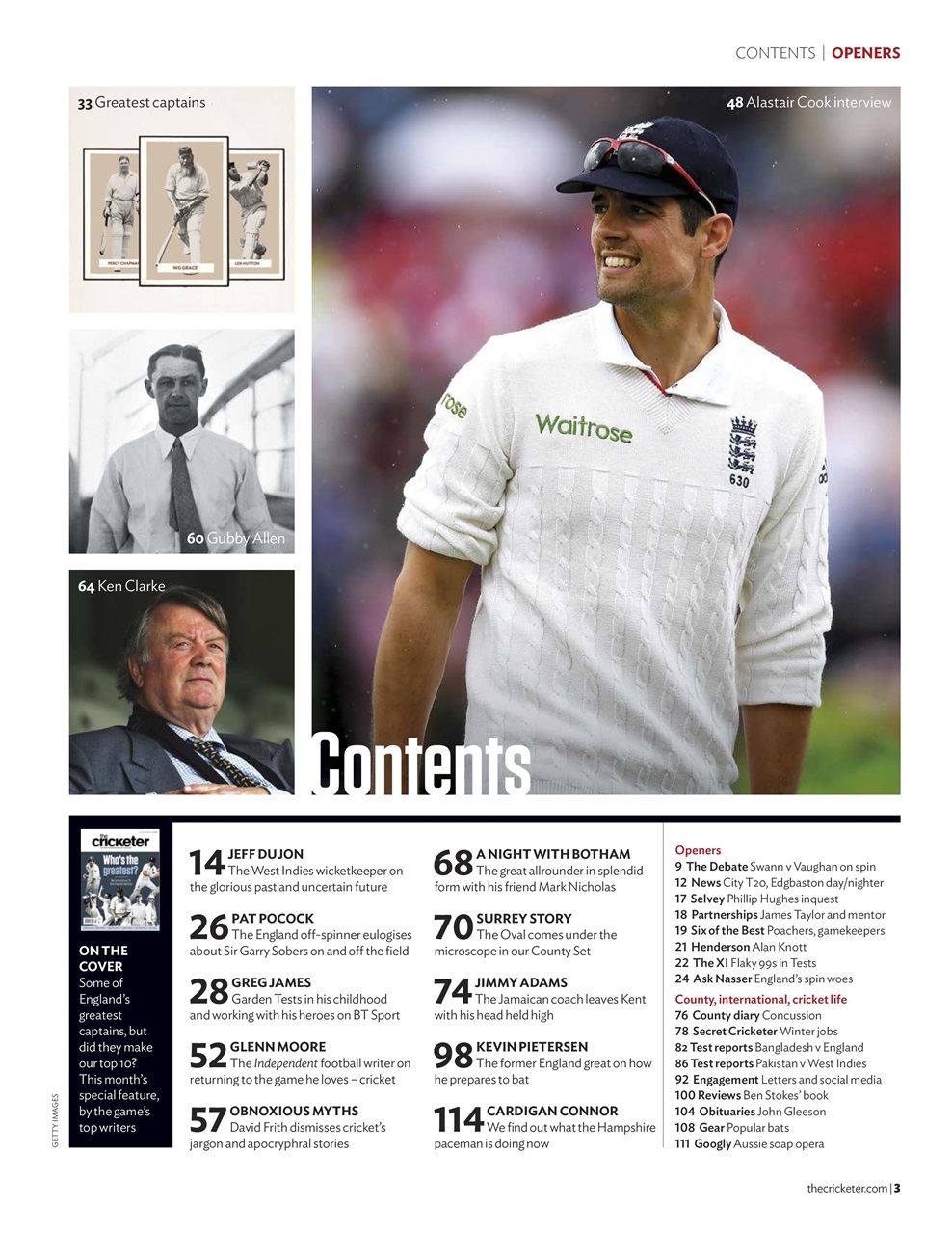 The Cricketer Magazine Preview Pages