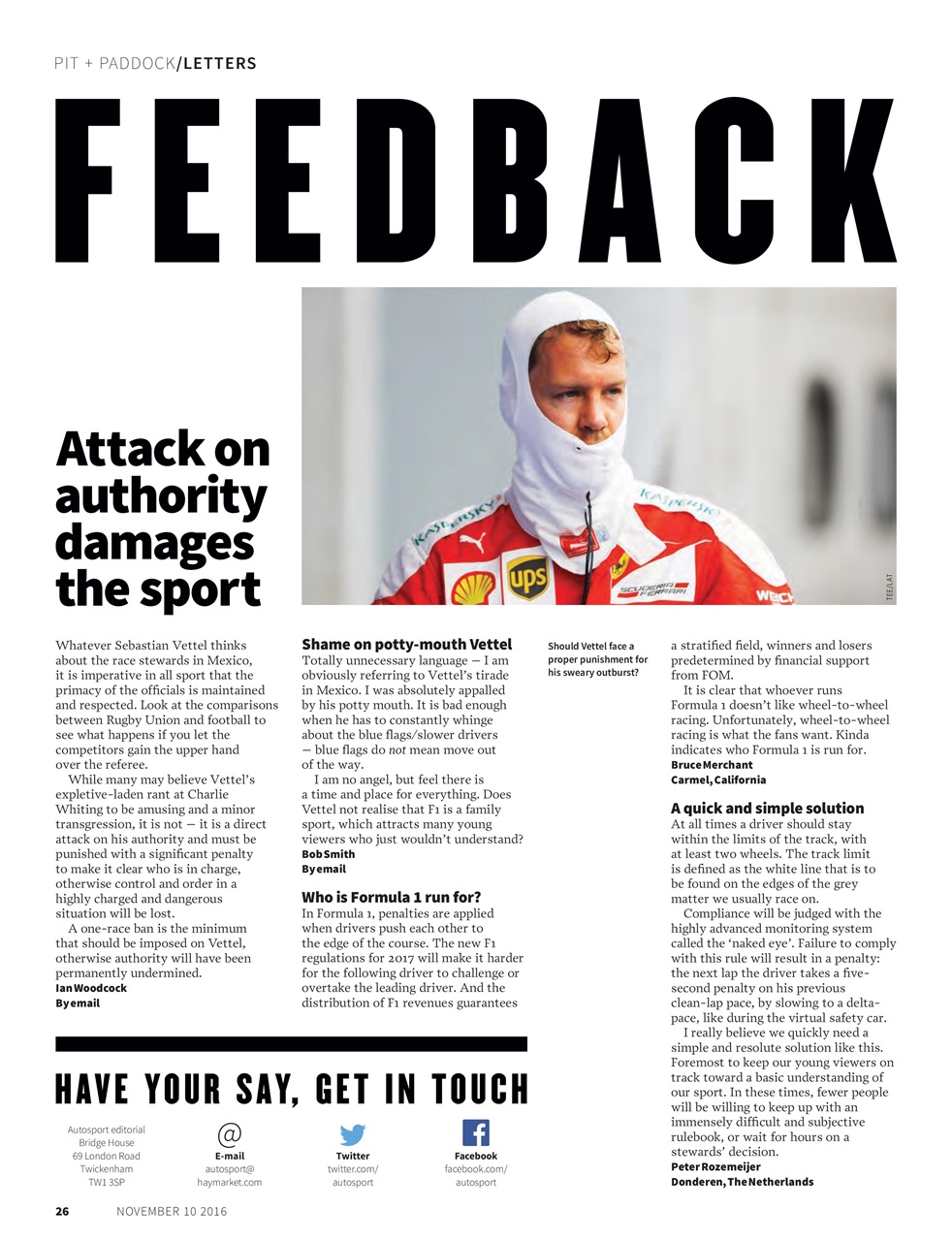 Autosport Preview Pages