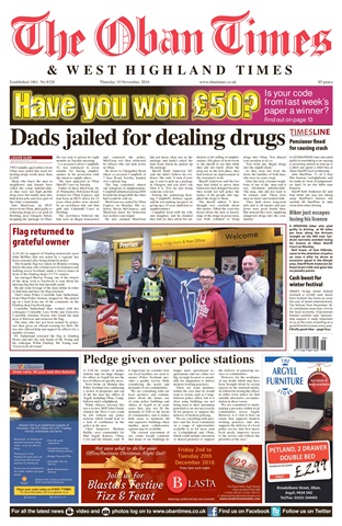 The Oban Times & Lochaber Times issue 10th November 2016