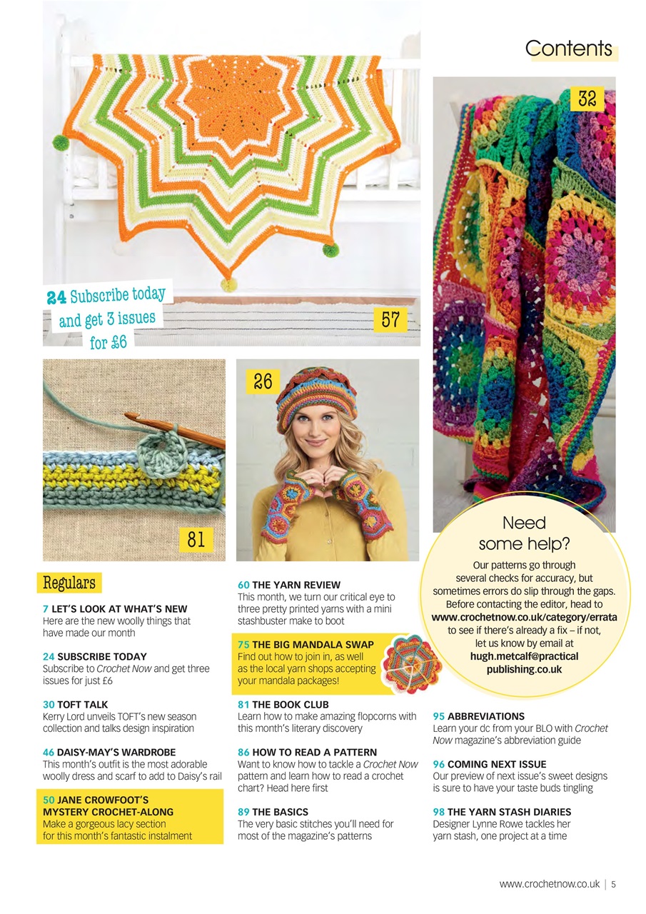 Crochet Now Magazine Preview Pages