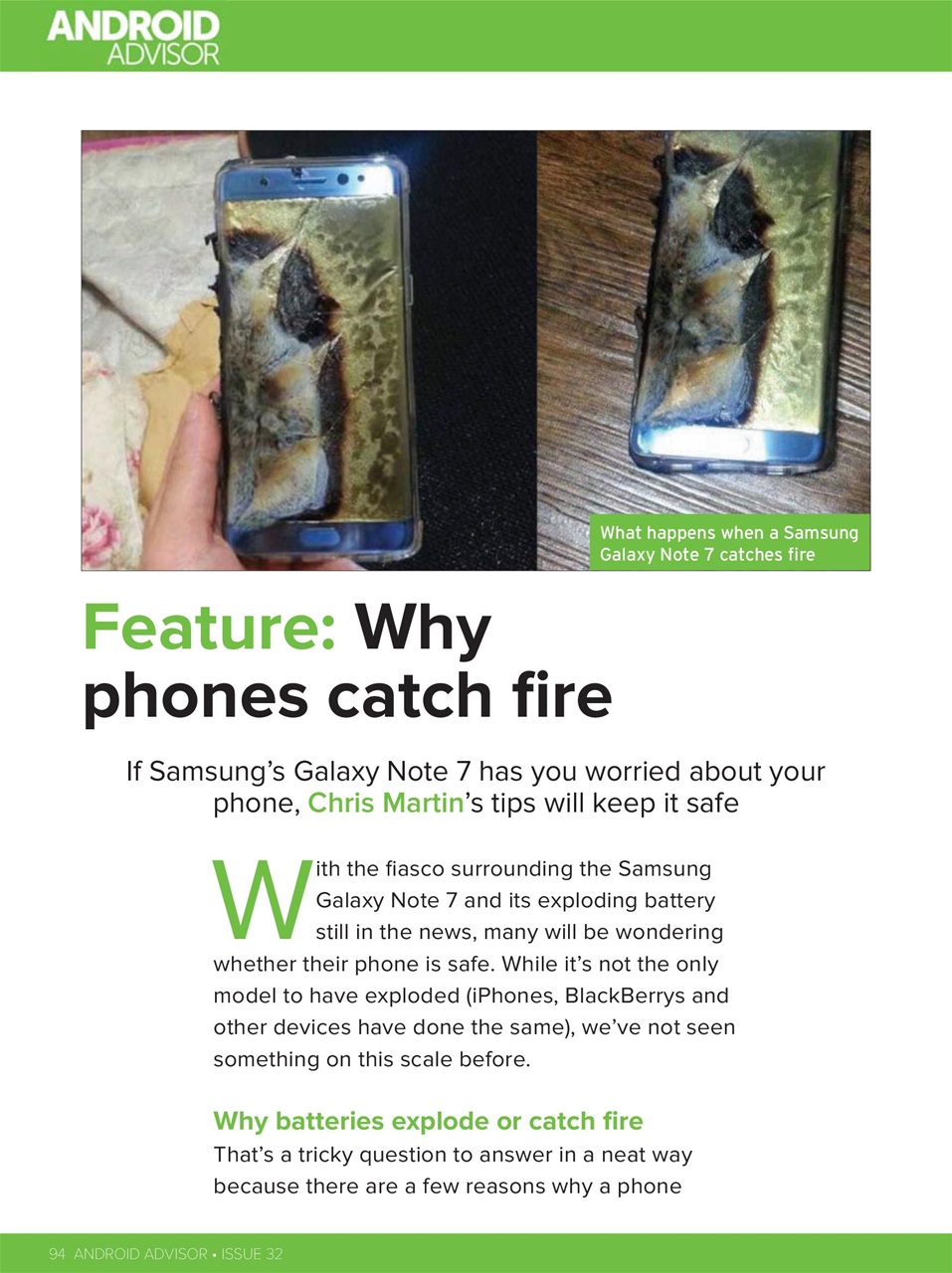 Android Advisor Preview Pages
