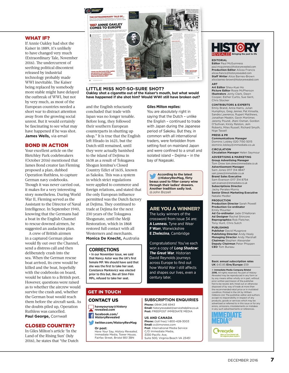 BBC History Revealed Magazine Preview Pages