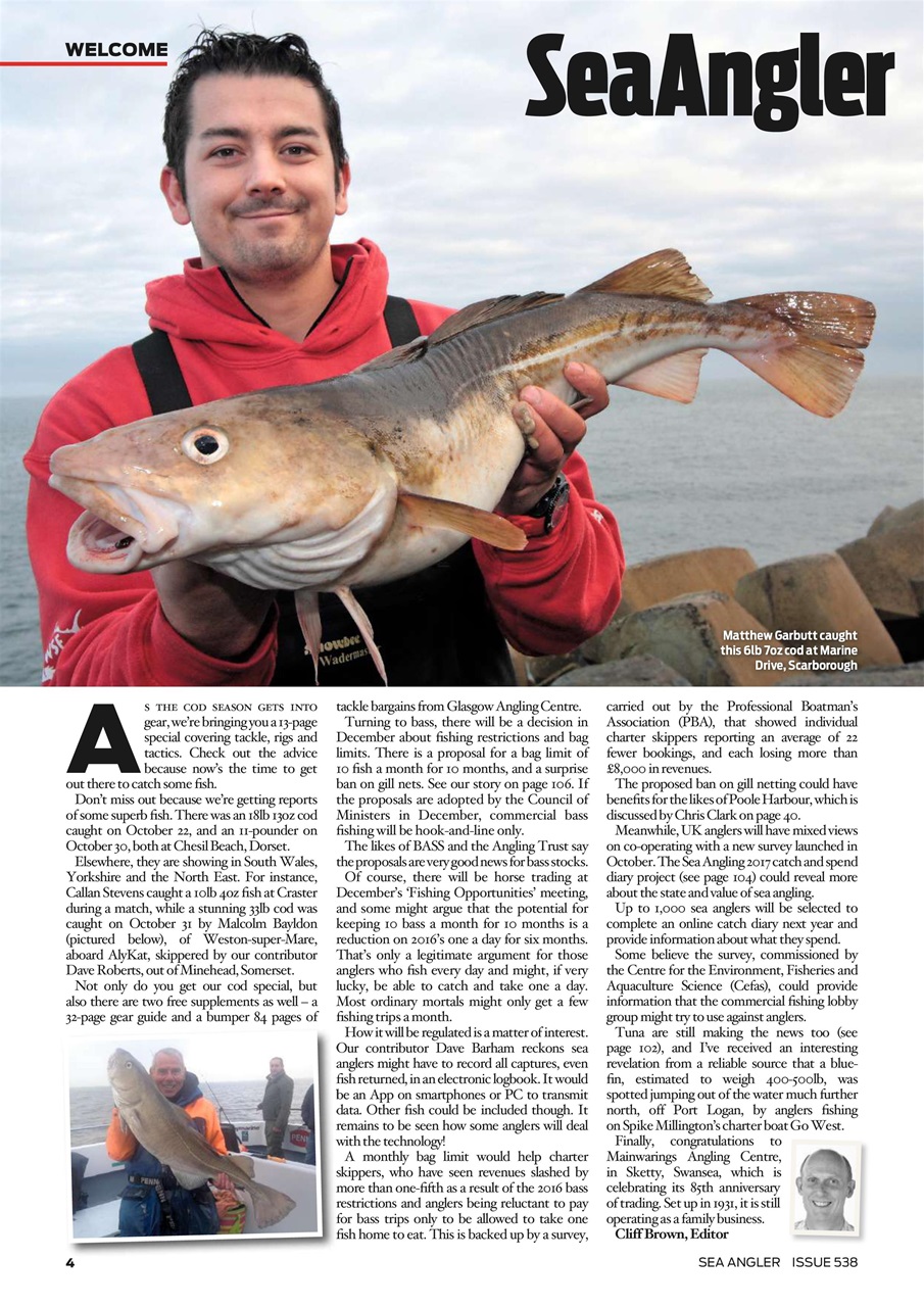 Sea Angler Preview Pages