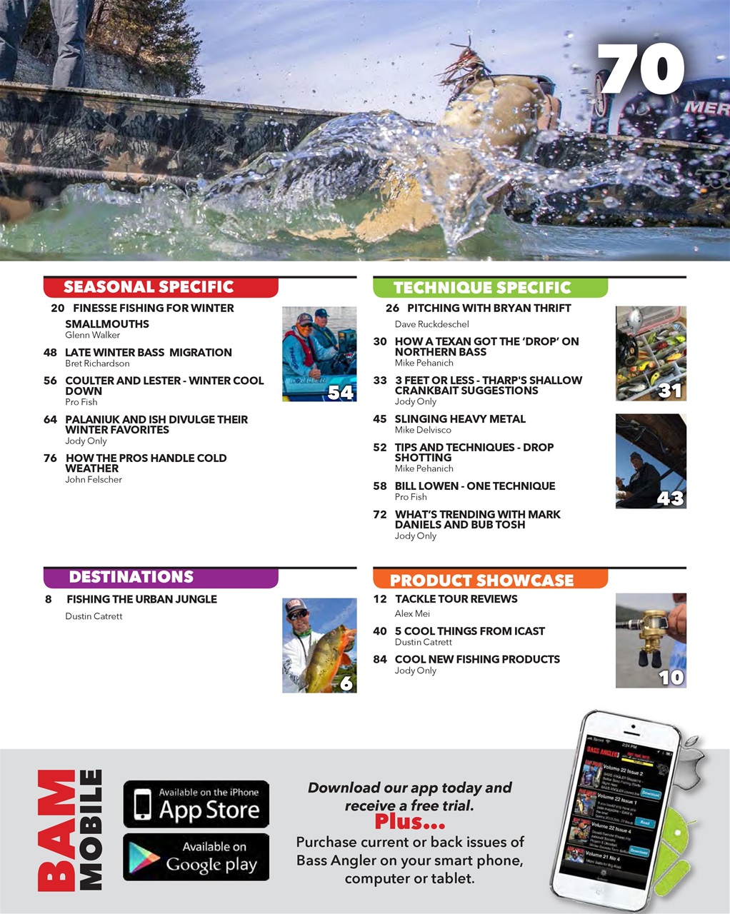 BASS ANGLER MAGAZINE Preview Pages