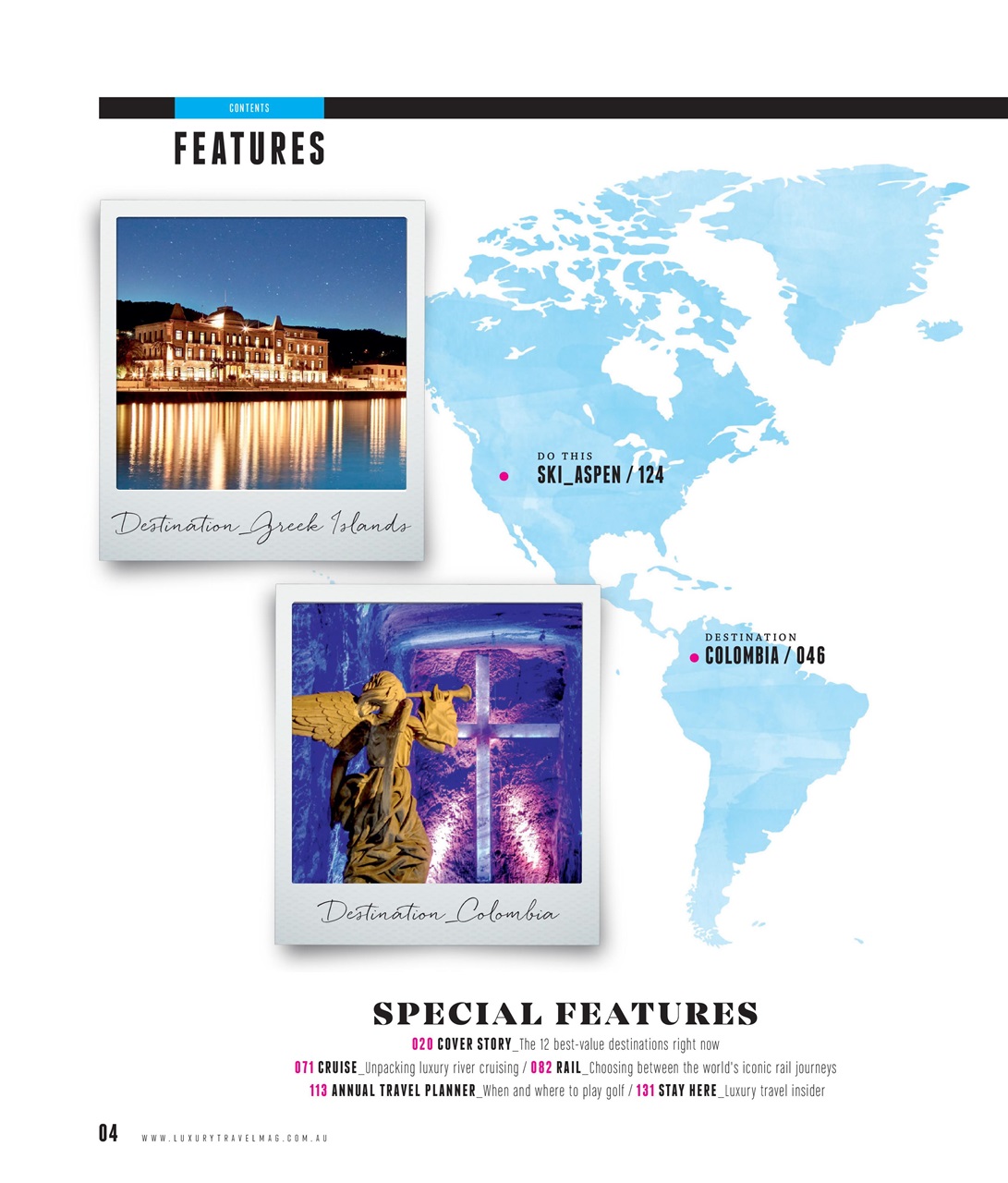 Luxury Travel Preview Pages