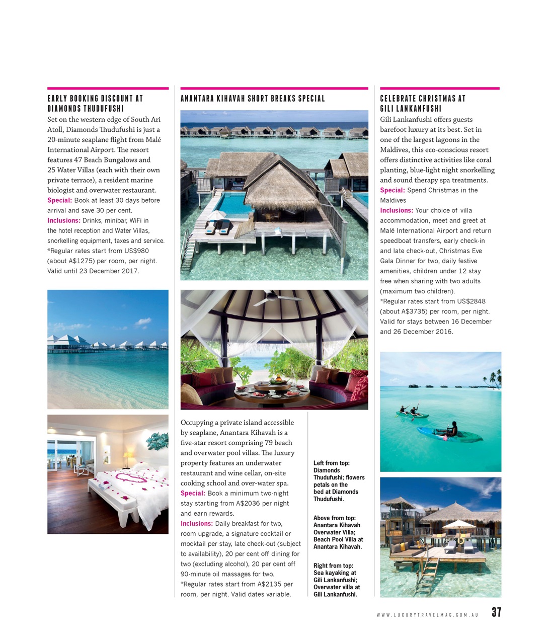 Luxury Travel Preview Pages