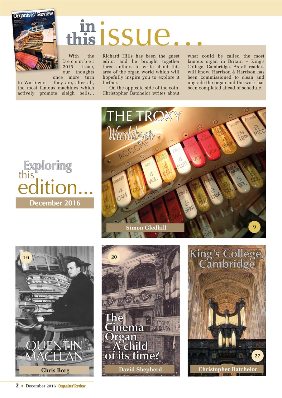 Organists' Review Preview Pages