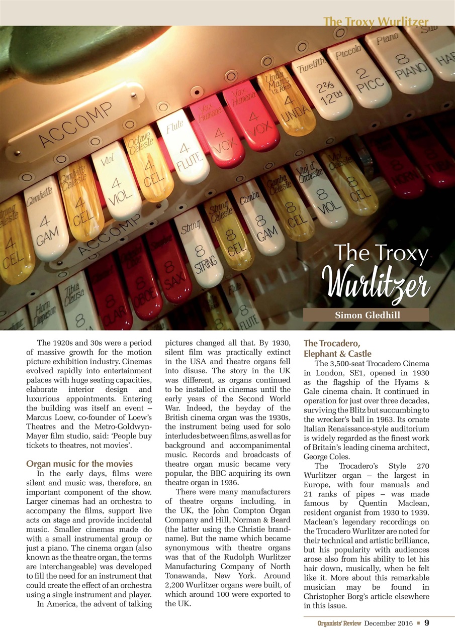 Organists' Review Preview Pages