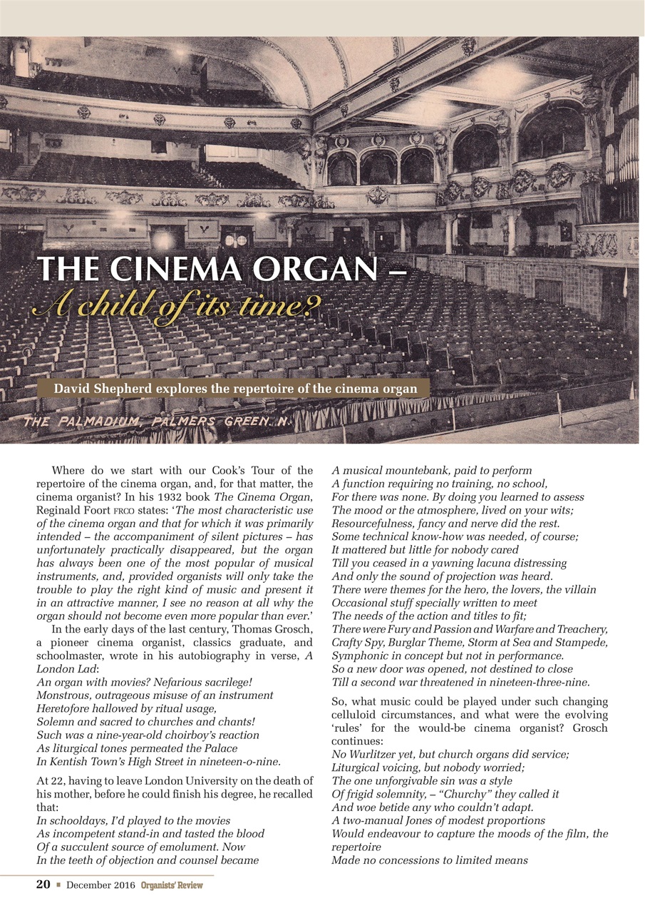 Organists' Review Preview Pages