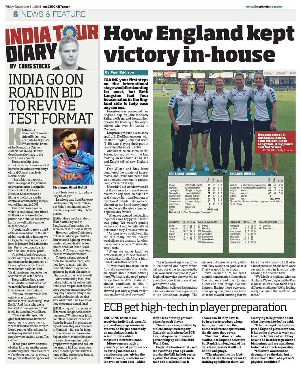 The Cricket Paper Preview Pages