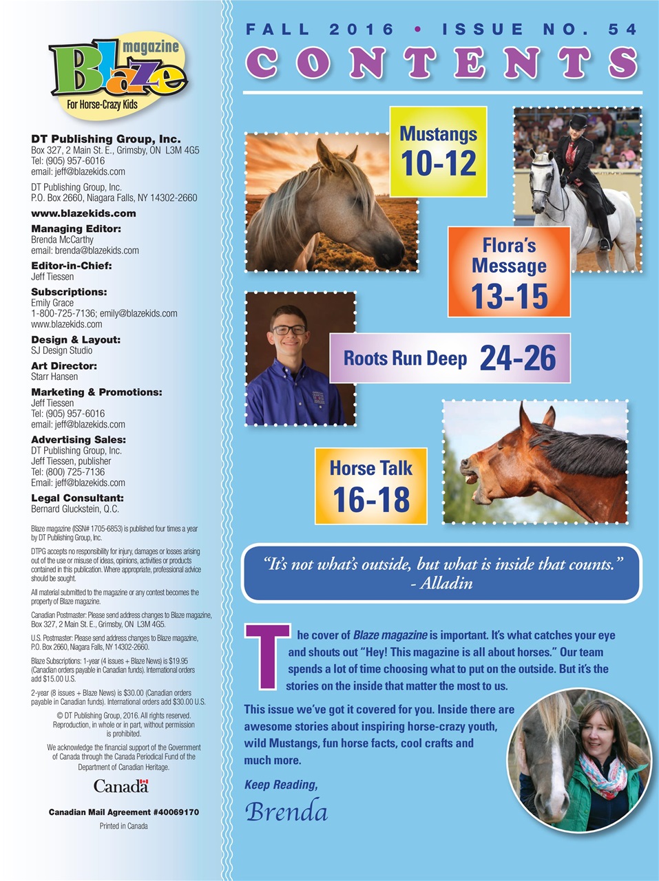Blaze Magazine For Horse Crazy Kids Preview Pages