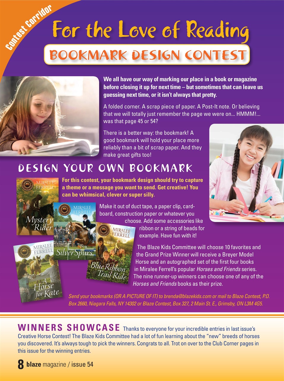 Blaze Magazine For Horse Crazy Kids Preview Pages